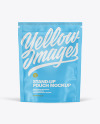 Matte Stand Up Pouch W/ Zipper Mockup