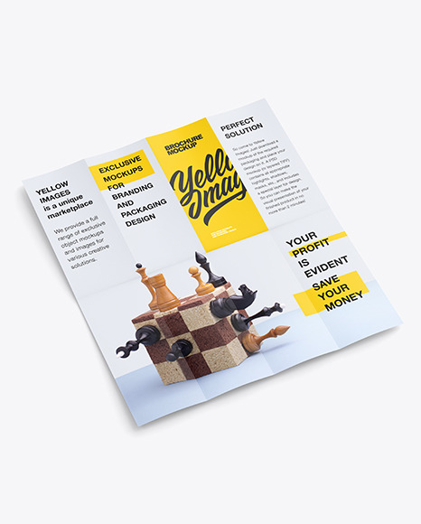 16 Panel Brochure Vertical Mockup