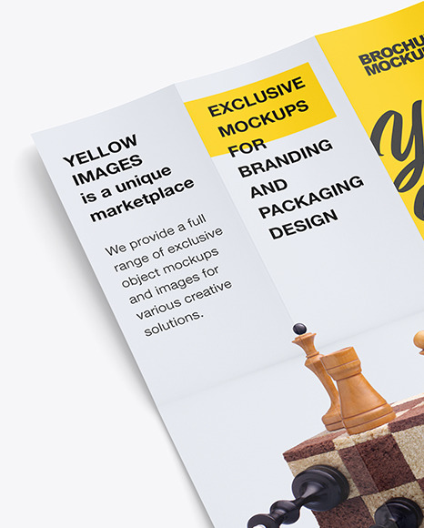 16 Panel Brochure Vertical Mockup PSD #1