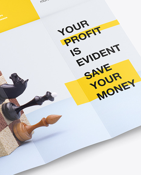 16 Panel Brochure Vertical Mockup PSD #6