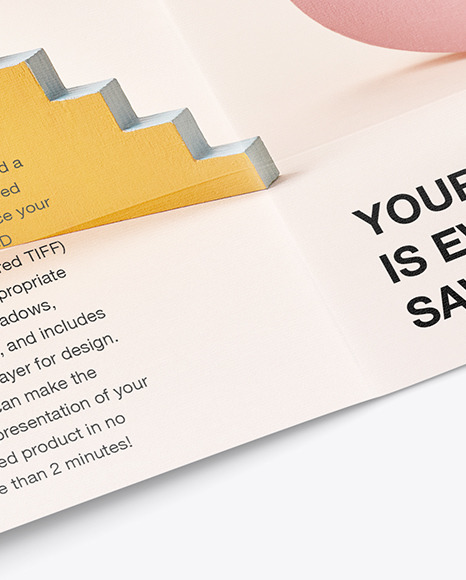 16 Panel Brochure Horizontal Mockup PSD #1