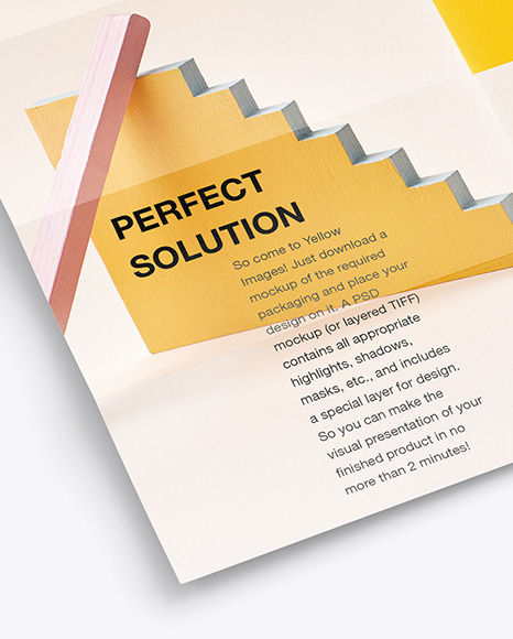 16 Panel Brochure Horizontal Mockup PSD #6