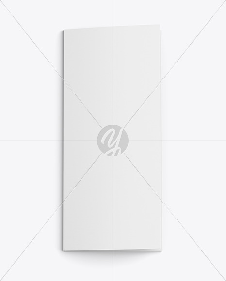 16 Panel Brochure Folded Mockup   Top View PSD #3