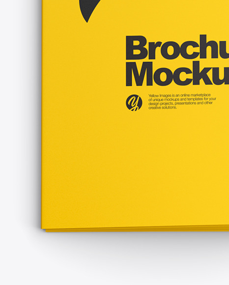 16 Panel Brochure Folded Mockup   Top View PSD #6