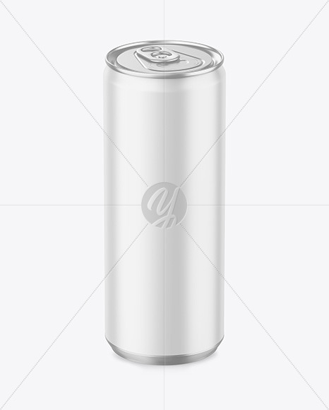 330ml Metallic Drink Can w  Matte Finish Mockup PSD #3