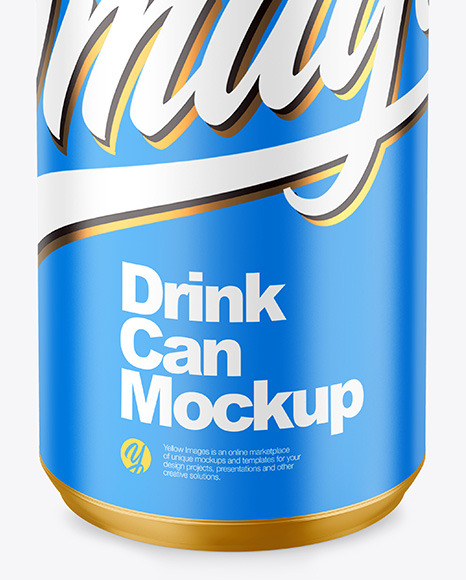 330ml Metallic Drink Can w  Matte Finish Mockup PSD #6