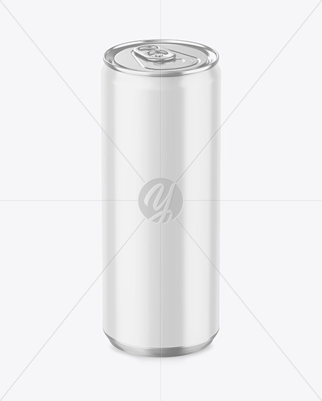 330ml Metallic Drink Can w  Glossy Finish Mockup PSD #3