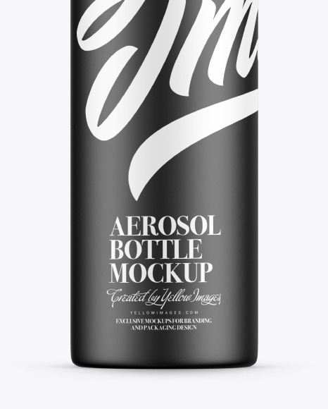 Aerosol Bottle Mockup PSD #1