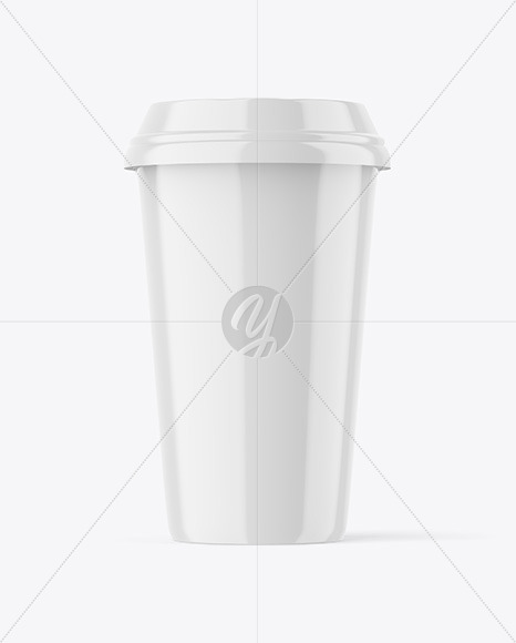 Glossy Plastic Coffee Cup Mockup PSD #3