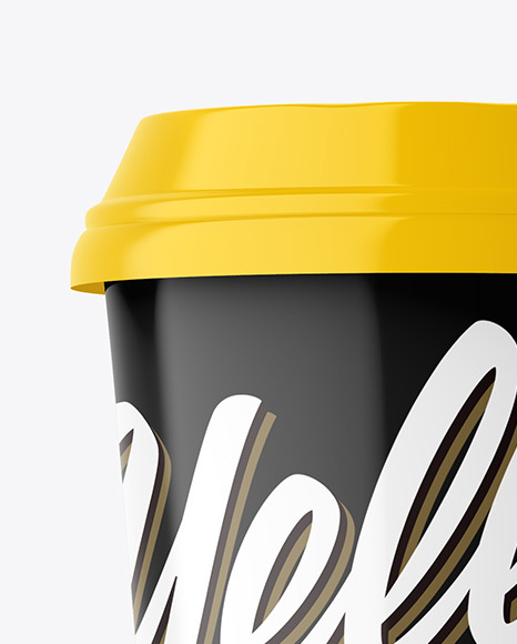 Glossy Plastic Coffee Cup Mockup PSD #2