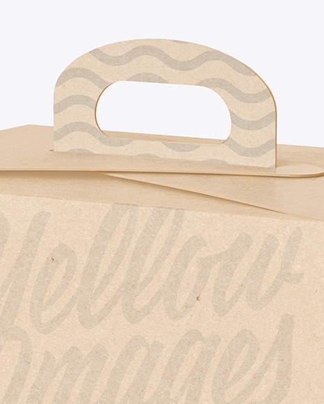 Kraft Paper Box Mockup PSD #5