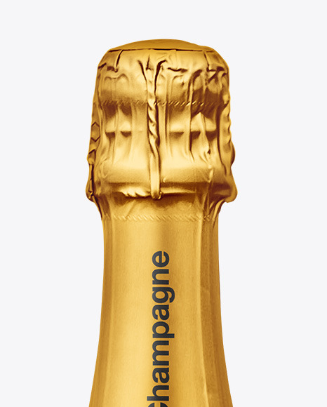 Dark Glass Champagne Bottle Mockup bottle 88854