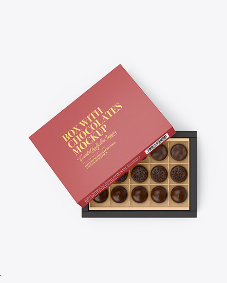 Box of Chocolates Mockup