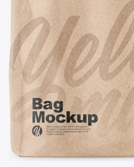 Kraft Bag Mockup PSD #4