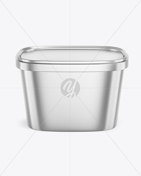 Metallic Ice Cream Cup Mockup PSD #3