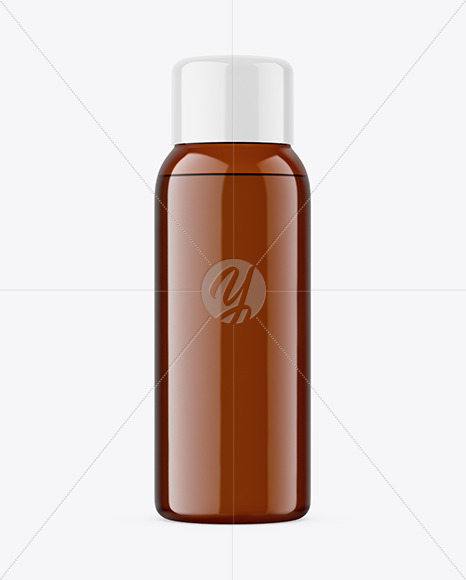 New Free Mockups – Amber Plastic Bottle Mockup – Download Now