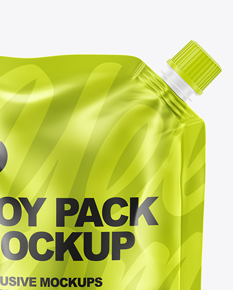 Metalized Doy Pack Mockup PSD #2