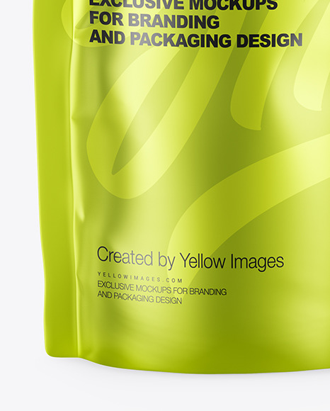 Metalized Doy Pack Mockup PSD #6