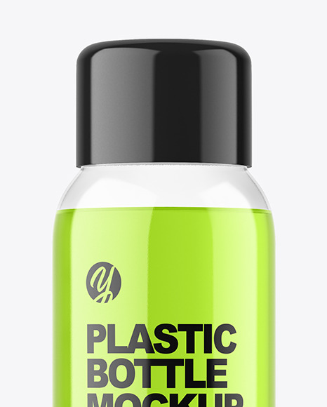 Clear Plastic Bottle Mockup PSD #2