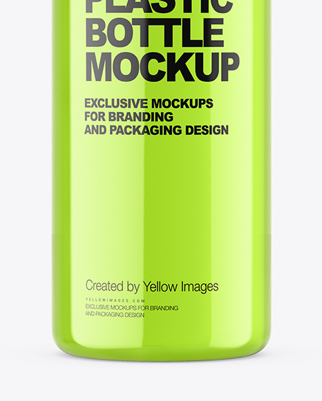 Clear Plastic Bottle Mockup PSD #1