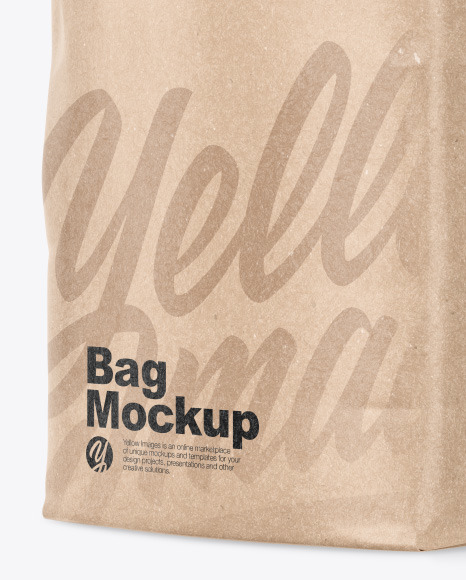 Kraft Bag Mockup PSD #1