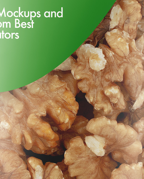 Glossy Stand up Pouch with Walnuts Mockup PSD #1