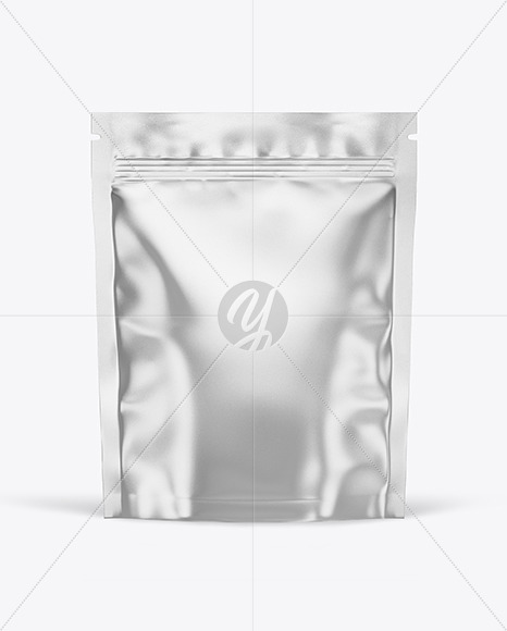 Metallized Stand Up Pouch W Zipper Mockup PSD #3