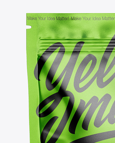 Metallized Stand Up Pouch W Zipper Mockup PSD #2