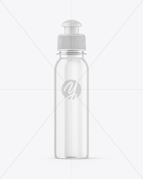 Clear Plastic Bottle Mockup PSD #3