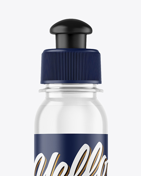 Clear Plastic Bottle Mockup PSD #2