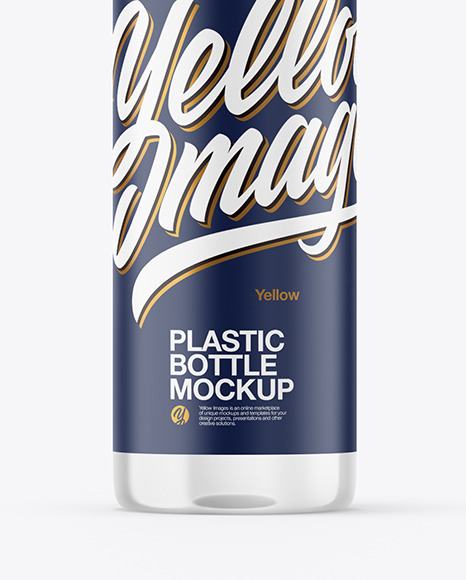 Clear Plastic Bottle Mockup PSD #1