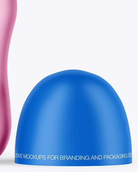 Matte Metallic Baby Bottle with Opened Cap Mockup PSD #7