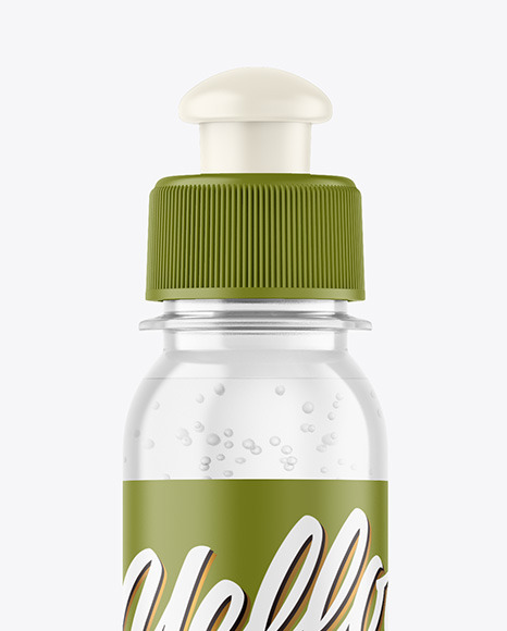 Clear Plastic Bottle Mockup PSD #2