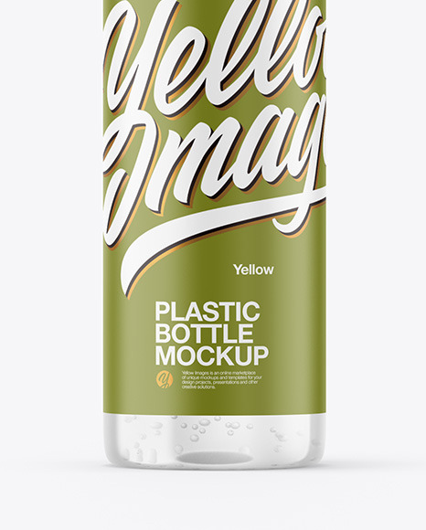 Clear Plastic Bottle Mockup PSD #1
