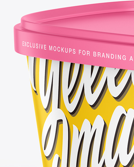 Ice Cream Cup Mockup PSD #2