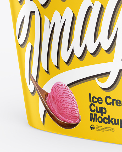 Ice Cream Cup Mockup PSD #1