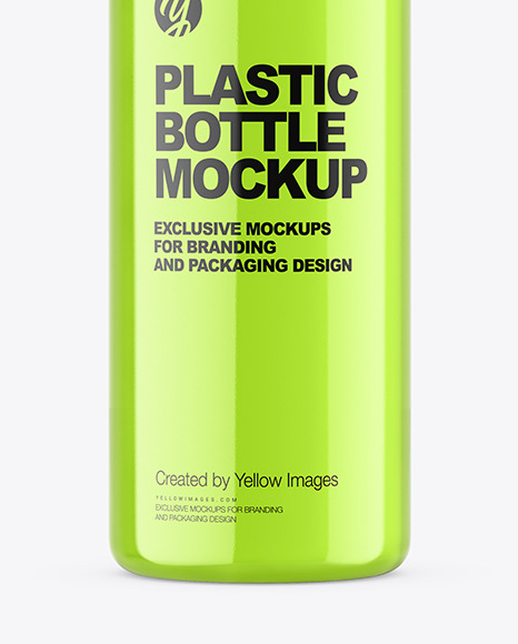 Clear Plastic Bottle Mockup PSD #1
