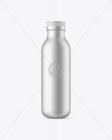Matte Metallic Bottle Mockup PSD #3