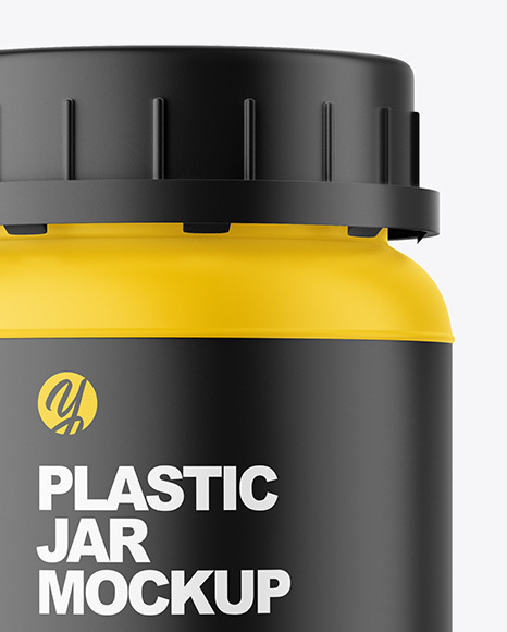 Matte Plastic Pharmacy Jar Mockup PSD #4