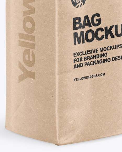 Kraft Bag Mockup PSD #4