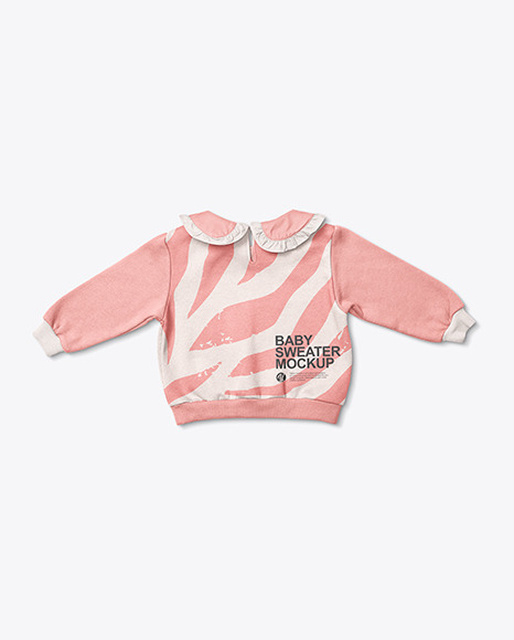 Baby Girl Ruffle Collar Jumper Mockup PSD #2