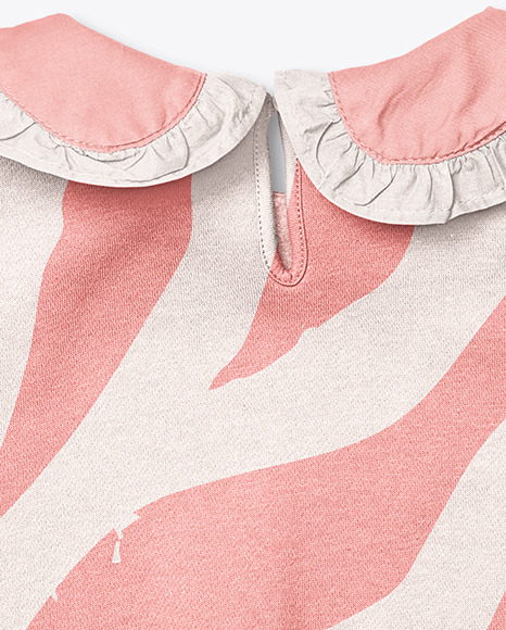 Baby Girl Ruffle Collar Jumper Mockup PSD #5