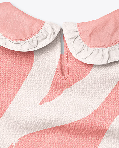 Baby Girl Ruffle Collar Jumper Mockup PSD #5