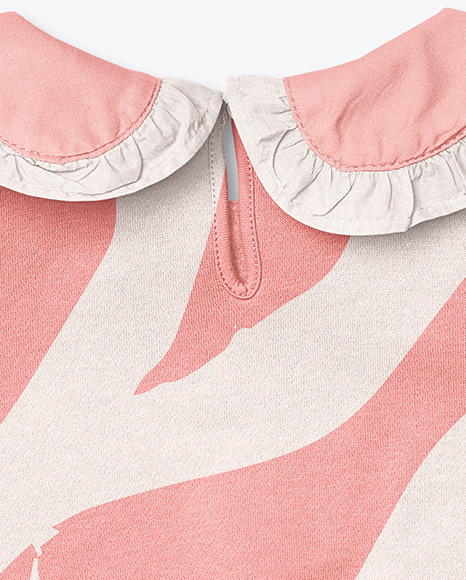Baby Girl Ruffle Collar Jumper Mockup PSD #6