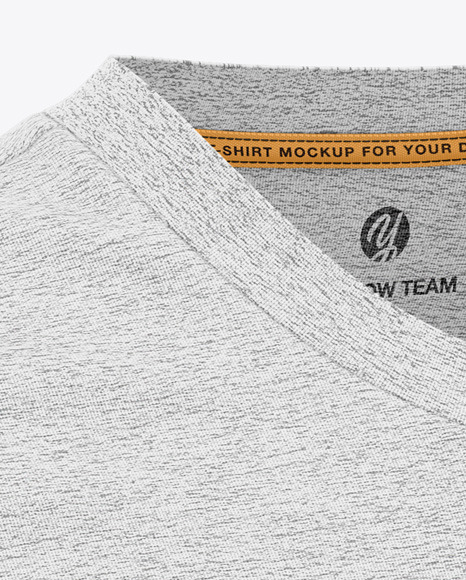 Heather T Shirt Mockup PSD #1
