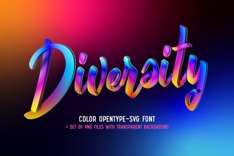 Diversity – Color Bitmap Font