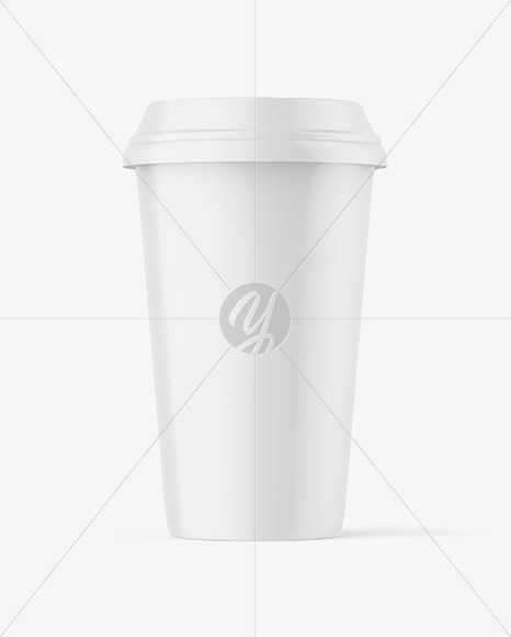 Matte Plastic Coffee Cup Mockup PSD #3