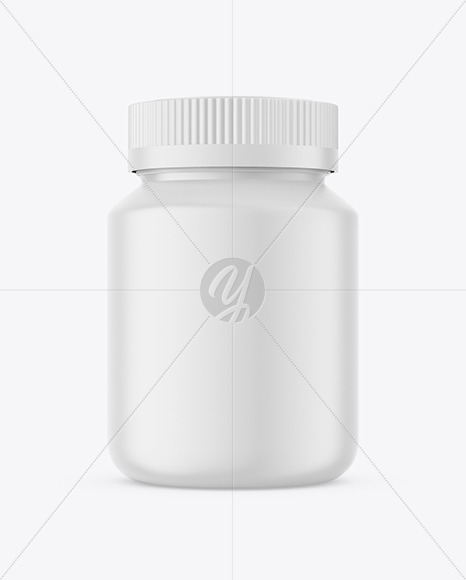 Matte Plastic Pharmacy Jar Mockup PSD #3
