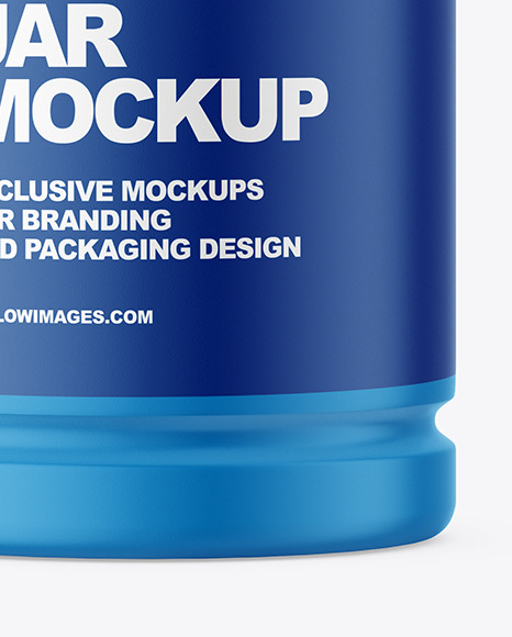 Matte Plastic Pharmacy Jar Mockup PSD #1