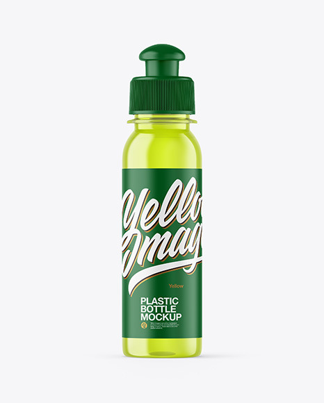 Color Plastic Bottle Mockup